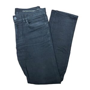 Outerknown Ambassador Slim Fit Jeans Men's 30x32 Black Straight Stretch Denim